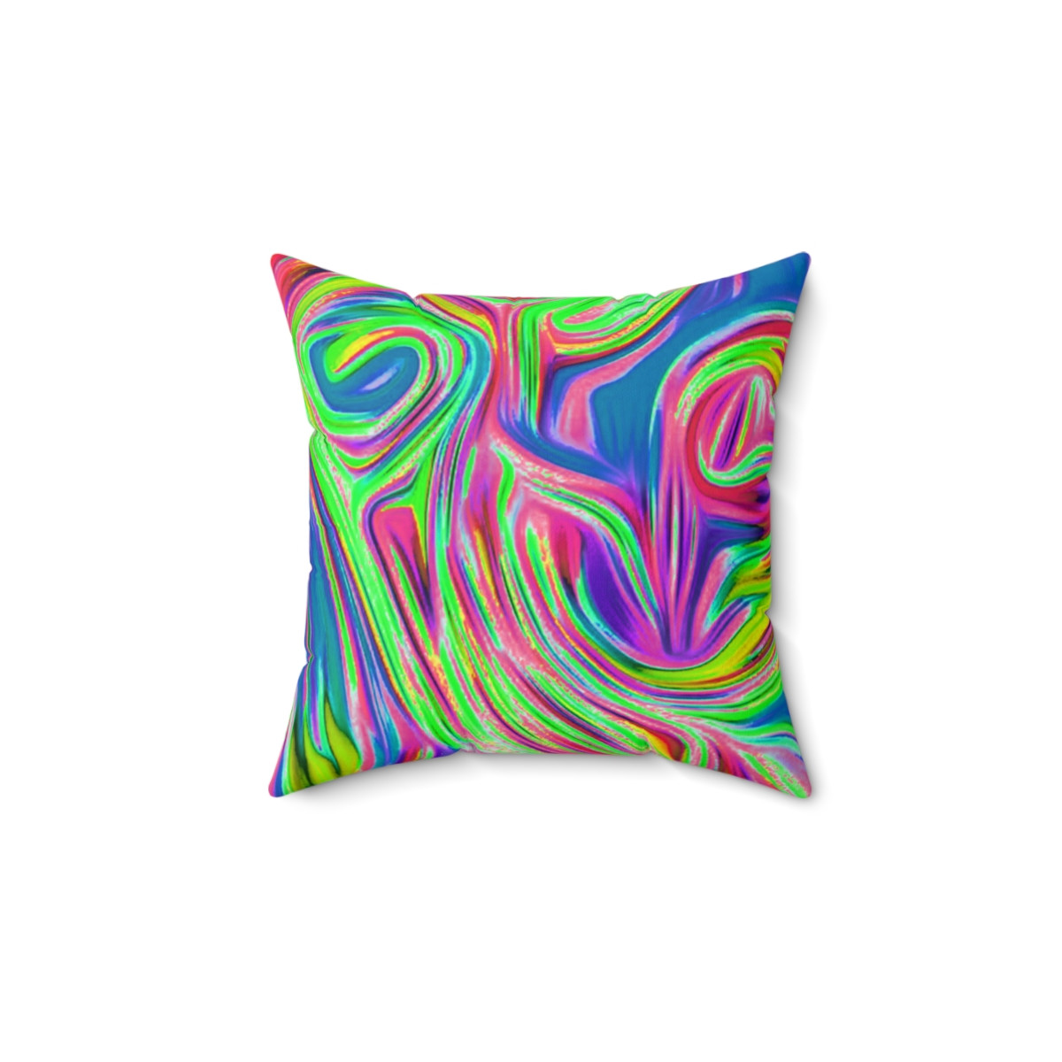 Color Swirl  Design number 16 Pillow Spun Polyester Square Pillow