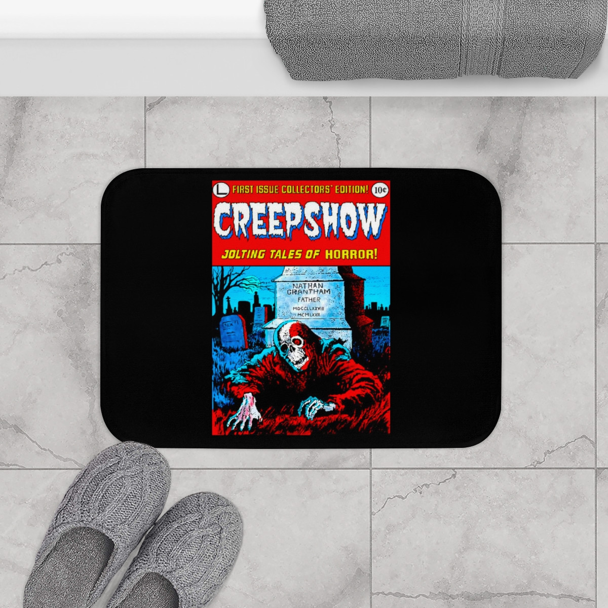 Creepshow on Black Bath Mat