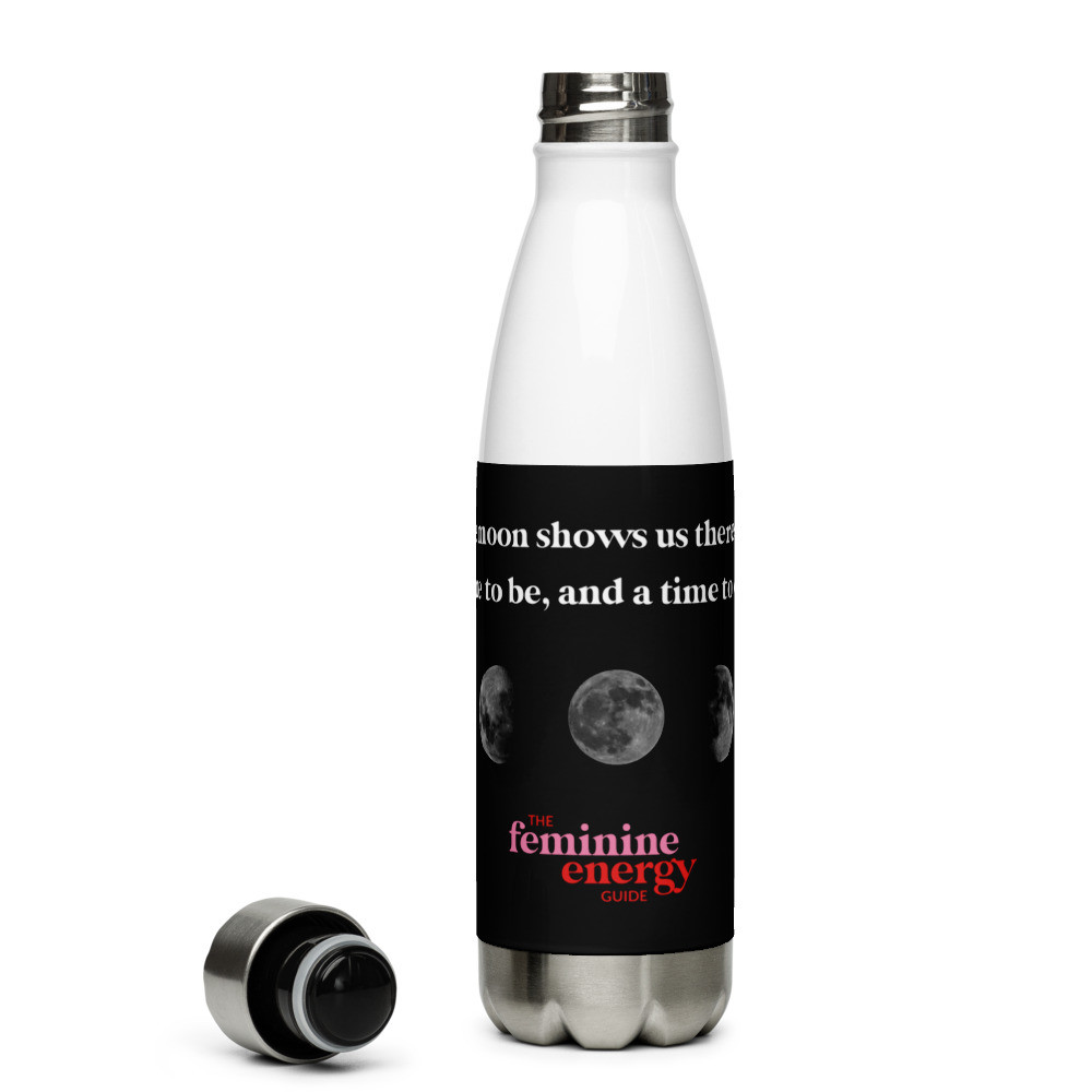 Moon Phase Stainless Steel Water Bottle