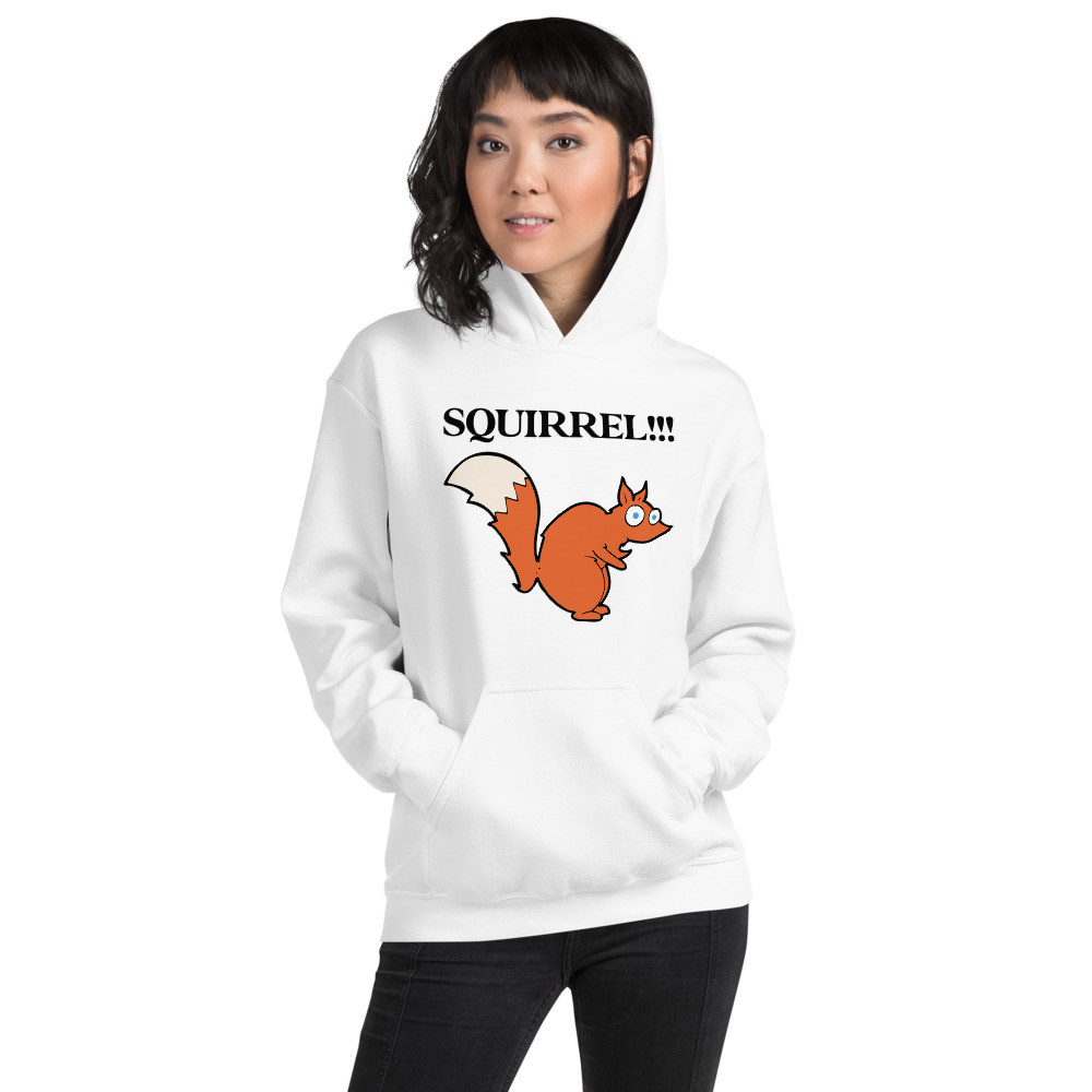 Squirrel!!! 2 Print Unisex Hoodie