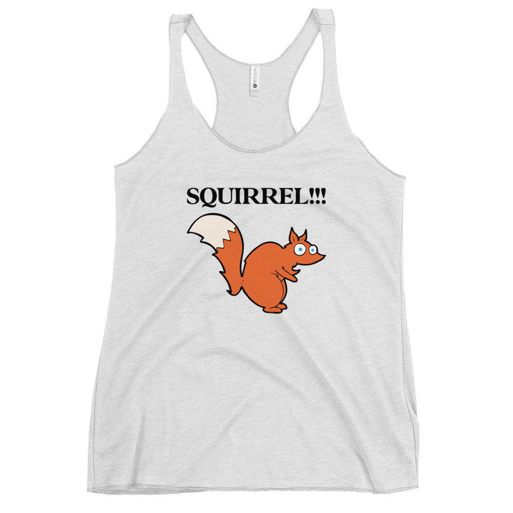 Squirrel!!! Women's Racerback Tank