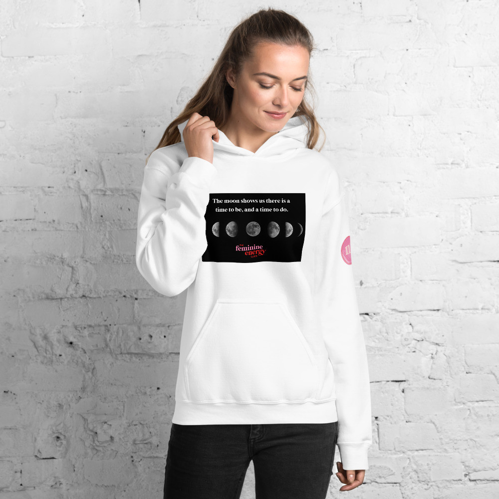 Moon Phases 3 Print Hoodie