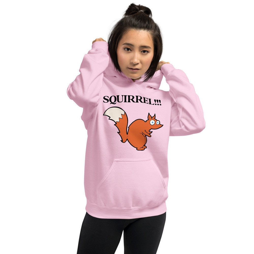 Squirrel!!! 3 Print Hoodie