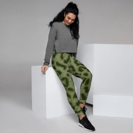 GREEN LEOPARD - Women's Joggers Sizes XS -3XL
