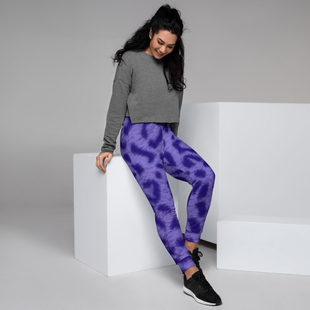 BLUE LEOPARD - Women's Joggers