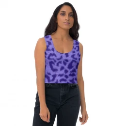 BLUE LEOPARD - Crop Top