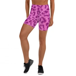 PINK LEOPARD - Yoga Shorts