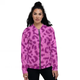PINK LEOPARD - Unisex Bomber Jacket