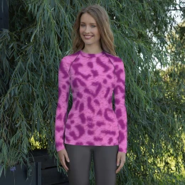 PINK LEOPARD - Women's Rash Guard