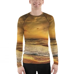 Yellow Sunset - Men's Rash Guard