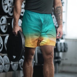 Sandy Beach - Men's Athletic Long Shorts