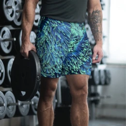 Underwater Water Corals - Men's Athletic Long Shorts