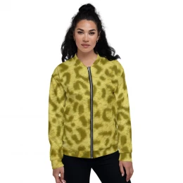 YELLOW LEOPARD - Unisex Bomber Jacket