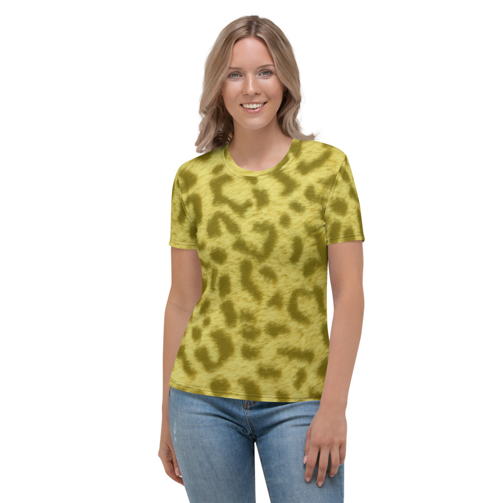 YELLOW LEOPARD - Women's T-shirt Size XS to 2XL