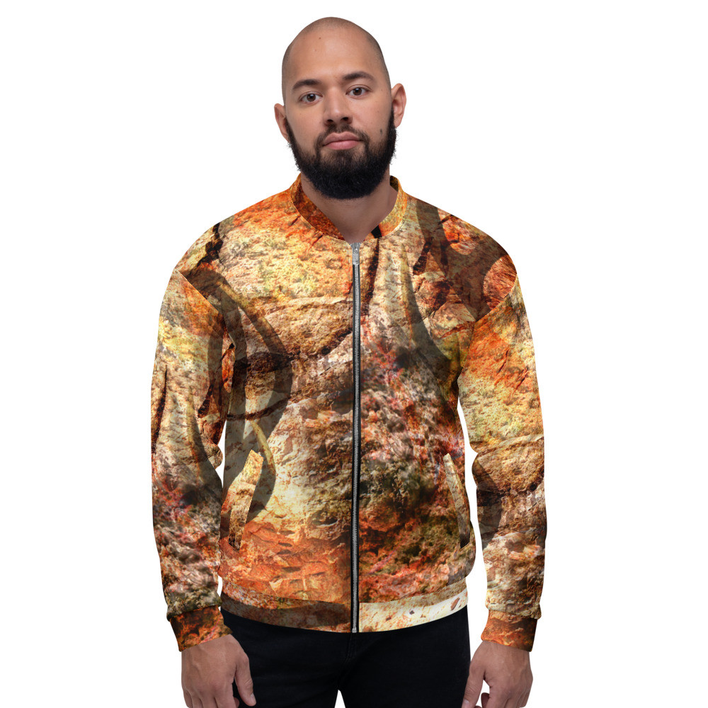 CAMO RED HUNT DESIGN - Unisex Bomber Jacket