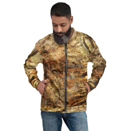 CAMO YELLOW HUNT DESIGN - Unisex Bomber Jacket
