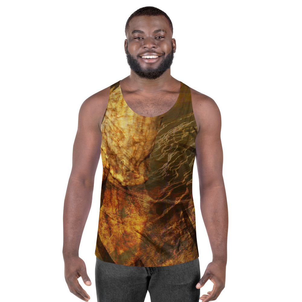 CAMO ORANGE HUNT DESIGN - Unisex Tank Top Size XS - 2XL