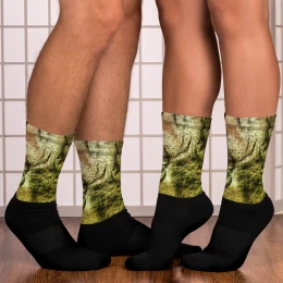 CAMO GREEN HUNT DESIGN - Socks Size M, L, XL