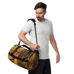 CAMO ORANGE HUNT DESIGN - Gym Bag