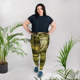 Camo Green - Plus Size Leggings Size 2XL to 6XL