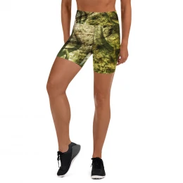 Camo Green - Yoga Shorts Size XS to XL
