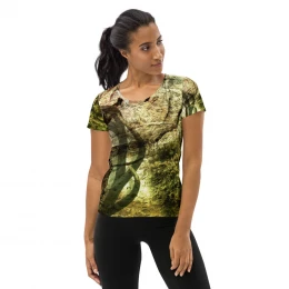 Camo Green - Women's Athletic T-shirt Size XS to 3XL