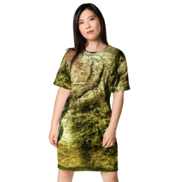 Camo Green - T-shirt dress Size 2XS to 6XL