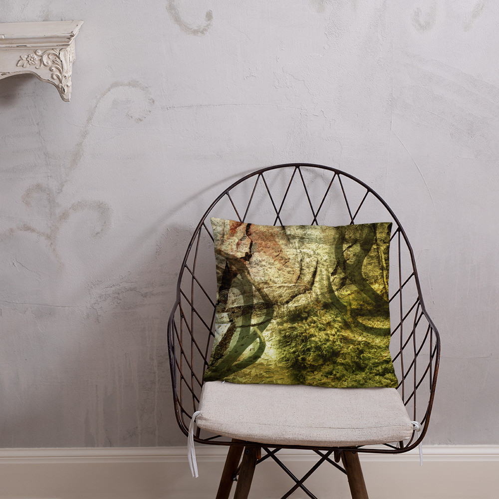 CAMO GREEN HUNT DESIGN - Pillow Sizes 18"x18", 20"x12", 22"x22"