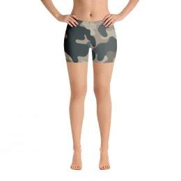 Army Camo Green Grey Tan - Shorts