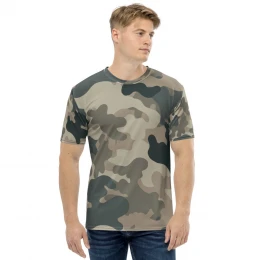 Army Camo Green Grey Tan - Men's t-shirt