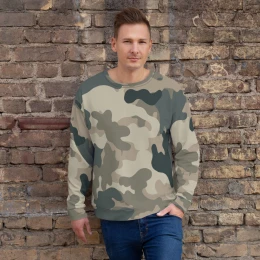 Army Camo Green Grey Tan - Unisex Sweatshirt