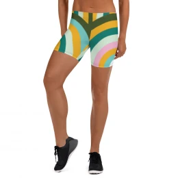 A 10-2)  The 70's Are Back to Stay - Multi Color Retro -Shorts