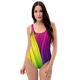Abstract Yellow Orange - One-Piece Swimsuit