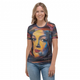 Women's T-shirt - Abstract Paint of Self #1