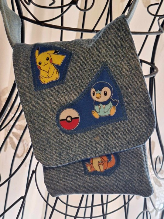 Kids Cross Body Bag - Pokeymon patches