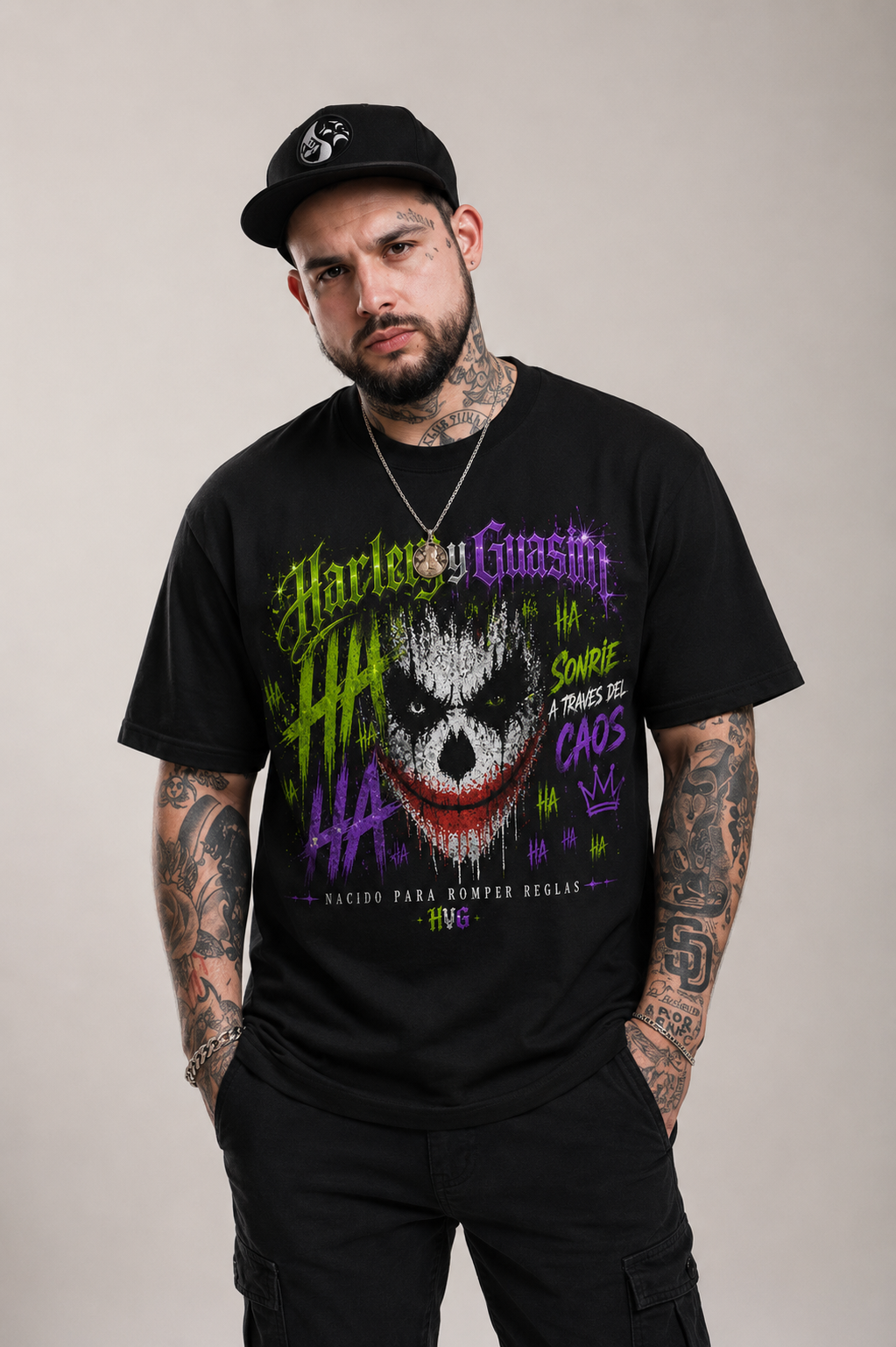 HARLEY Y GUASON 001  Unisex t-shirt  - Emiliano Aguilar Official