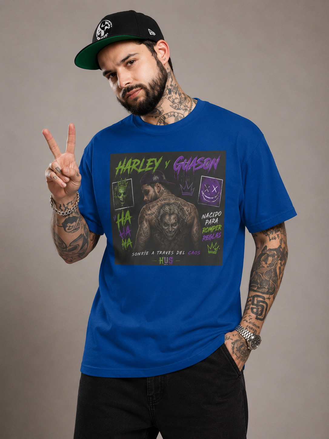 HARLEY Y GUASON 002 - 2  Unisex t-shirt - Emiliano Aguilar Official