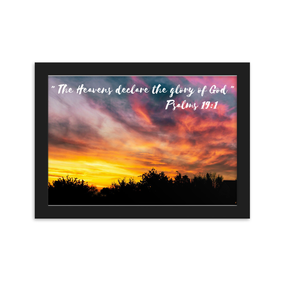 Framed matte paper poster