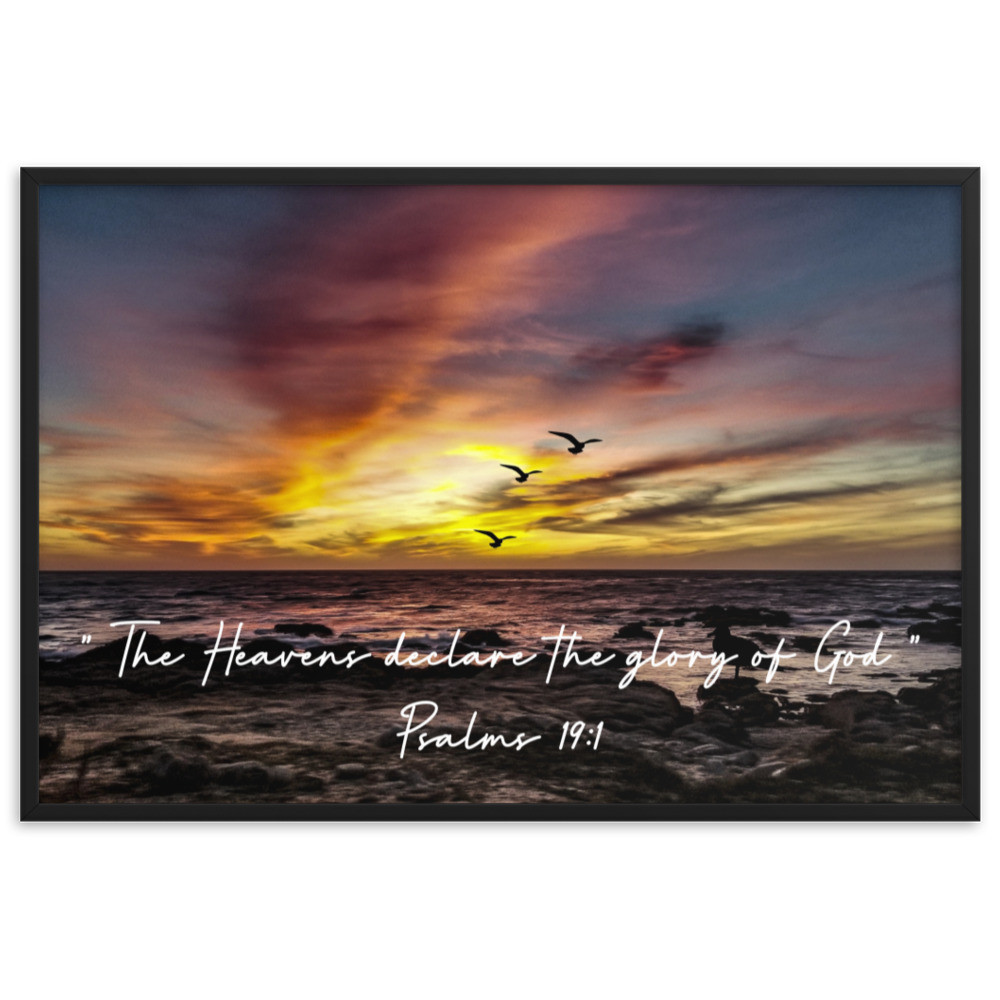 Framed matte paper poster