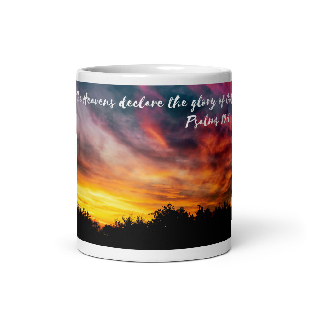 White glossy mug
