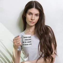 White Glossy Mug - Lorem Ipsum