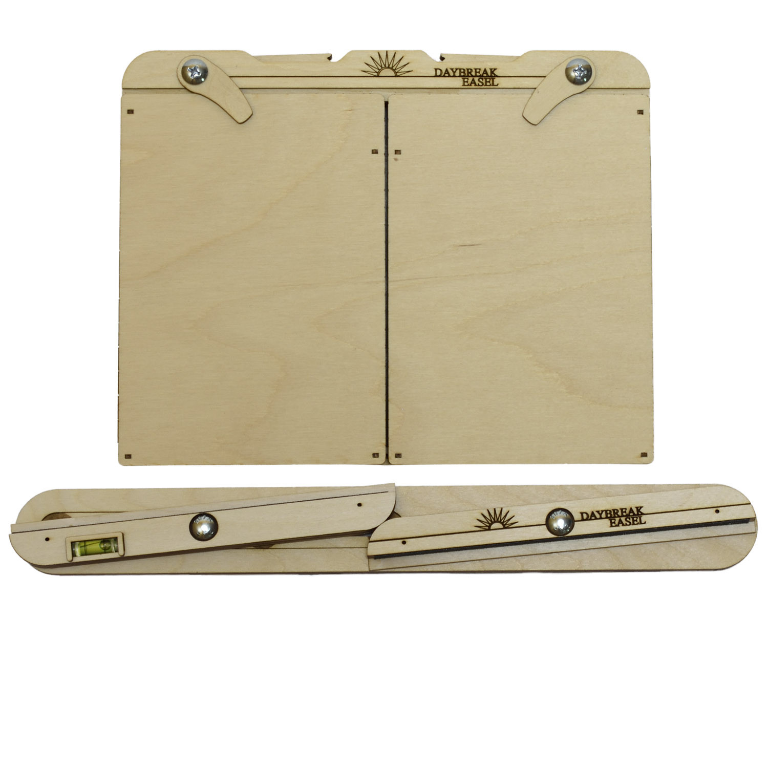 Daybreak Easel 10x7 inch Small Slim Palette and Panel Holder set -- Free US Shipping