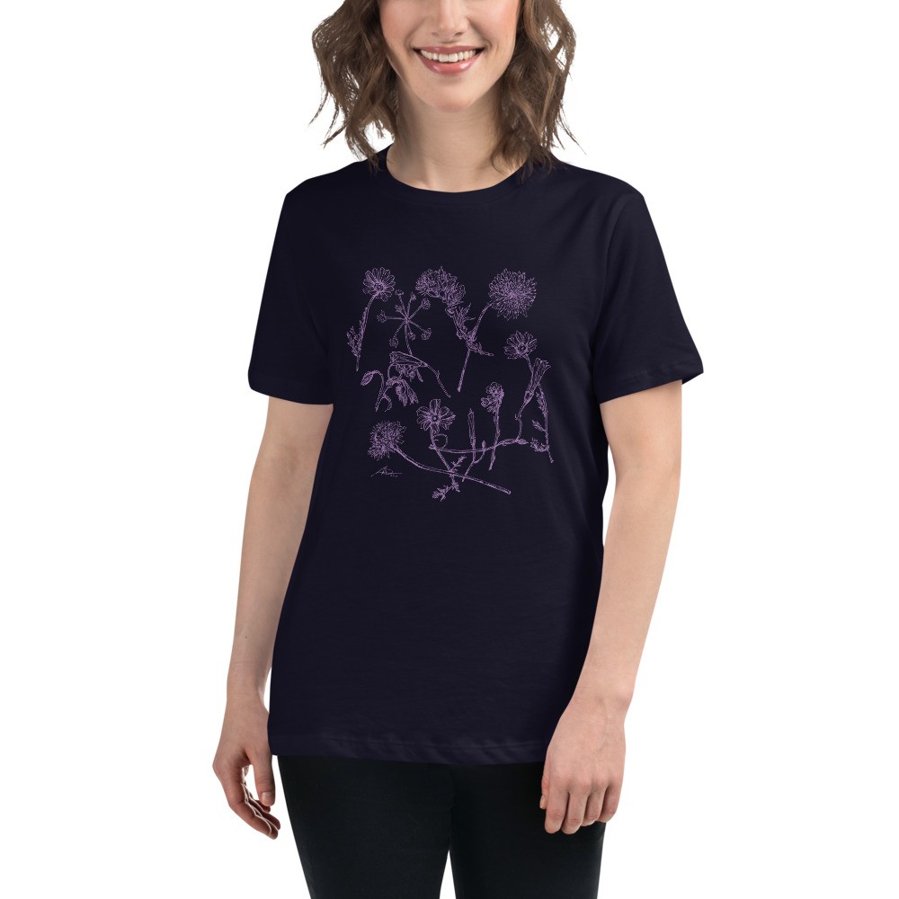 Wild Flowers Purple Women's T-Shirt