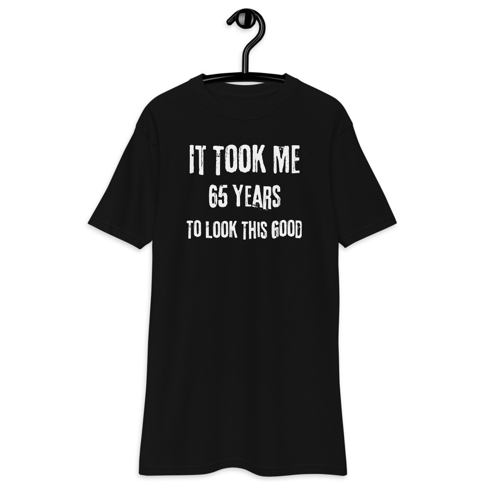 Happy 65th Birthday Men’s Premium Heavyweight Tee