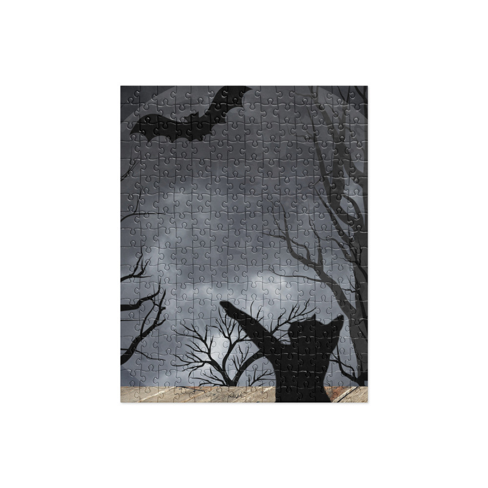 Black Cat Halloween Jigsaw puzzle