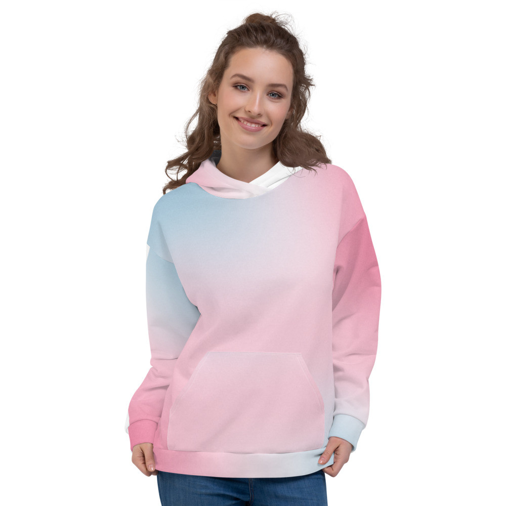 Pink & Blue Gradients Unisex Hoodie