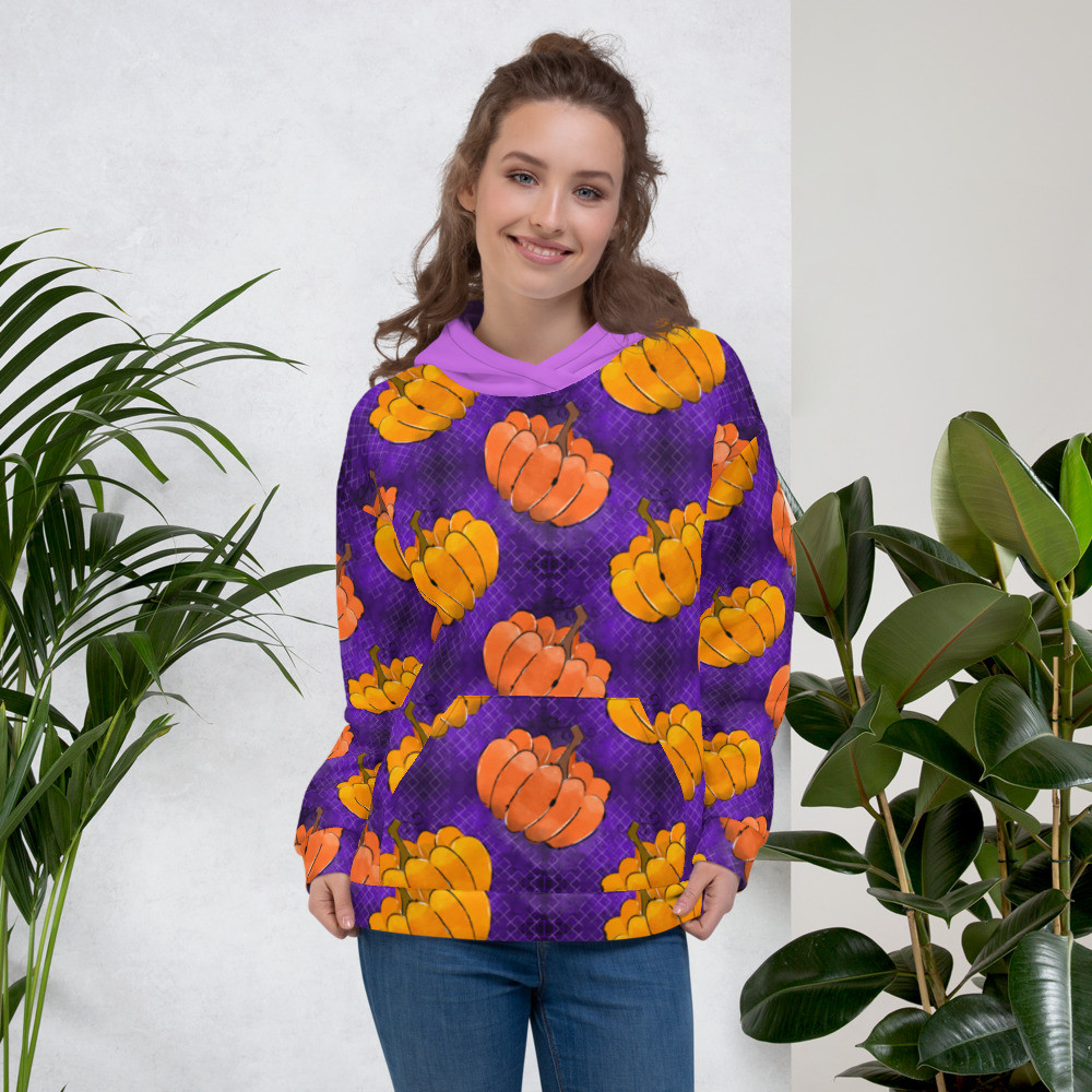 Purple Pumpkin Unisex Hoodie