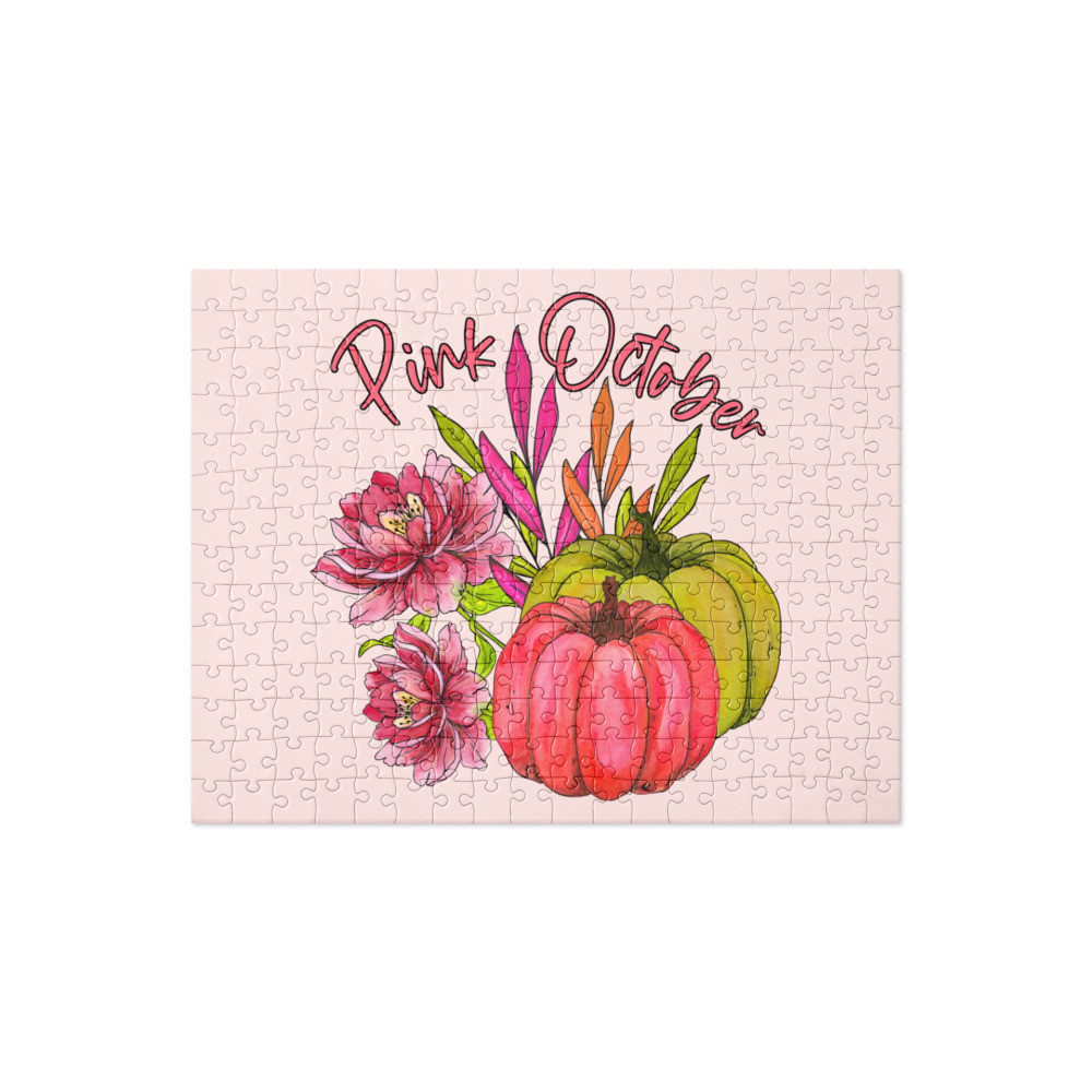 Pink October Breast Cancer Awareness Jigsaw puzzle