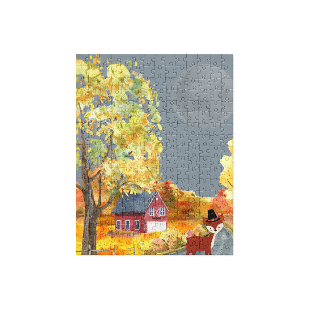 Deer Wearing Pilgram Hat Thanksgiving Jigsaw puzzle