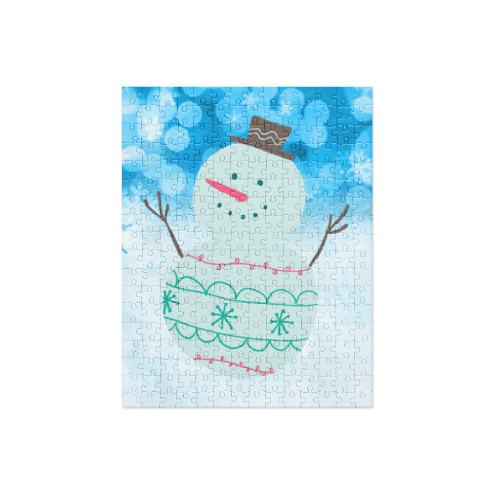 Snowman With Carrot Nose Jigsaw puzzle